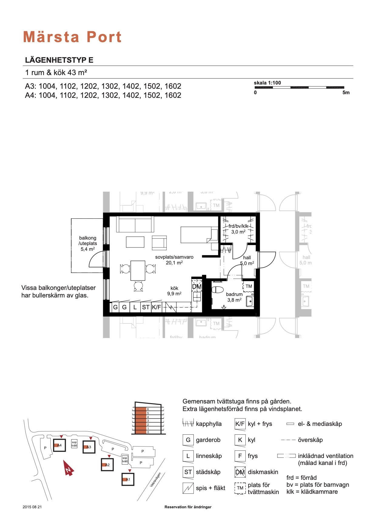 Lägenhet, 1 rooms, 43 sqm, Märsta – bild 11