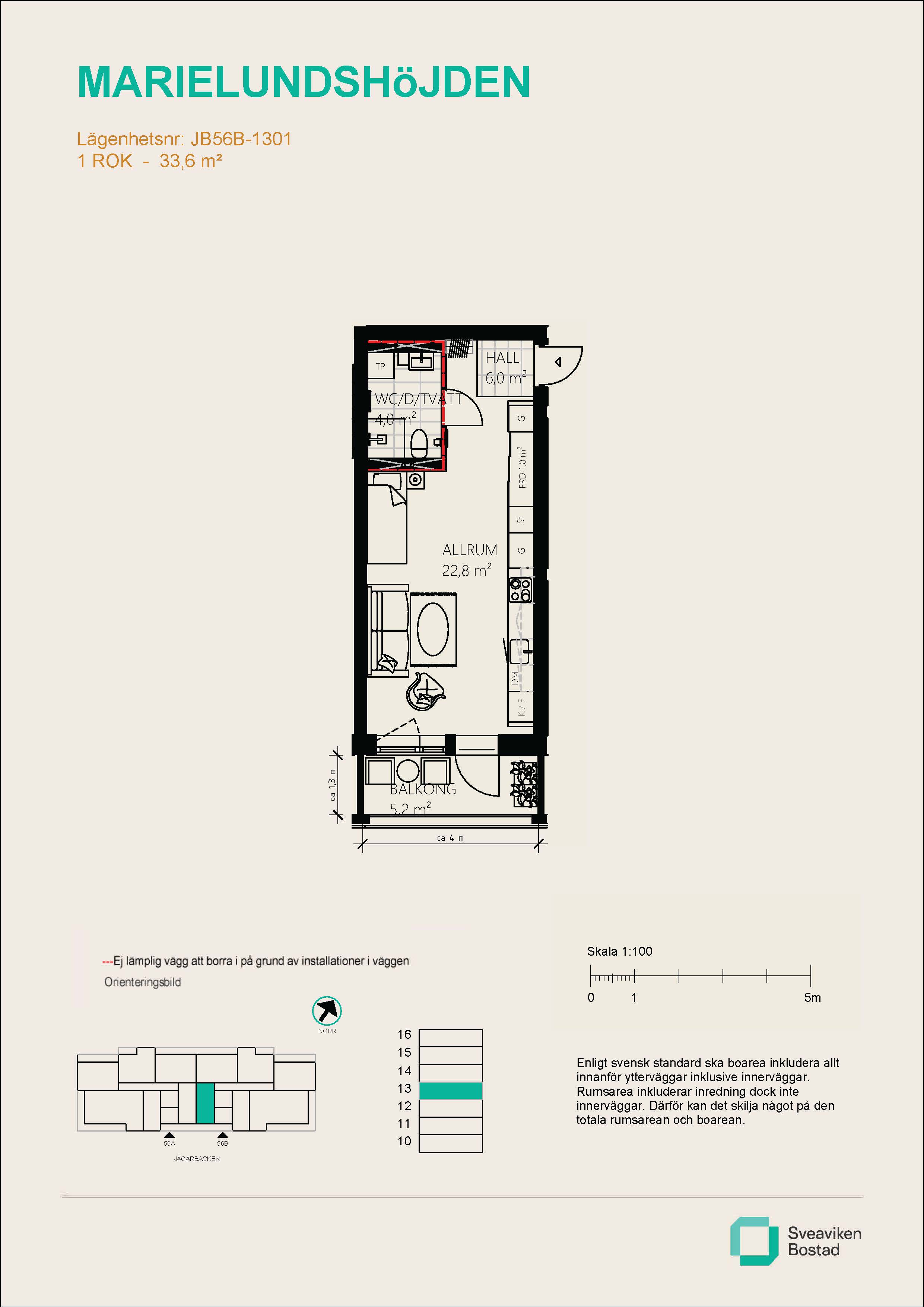 Lägenhet, 1 rooms, 33 sqm, Mariefred – bild 5