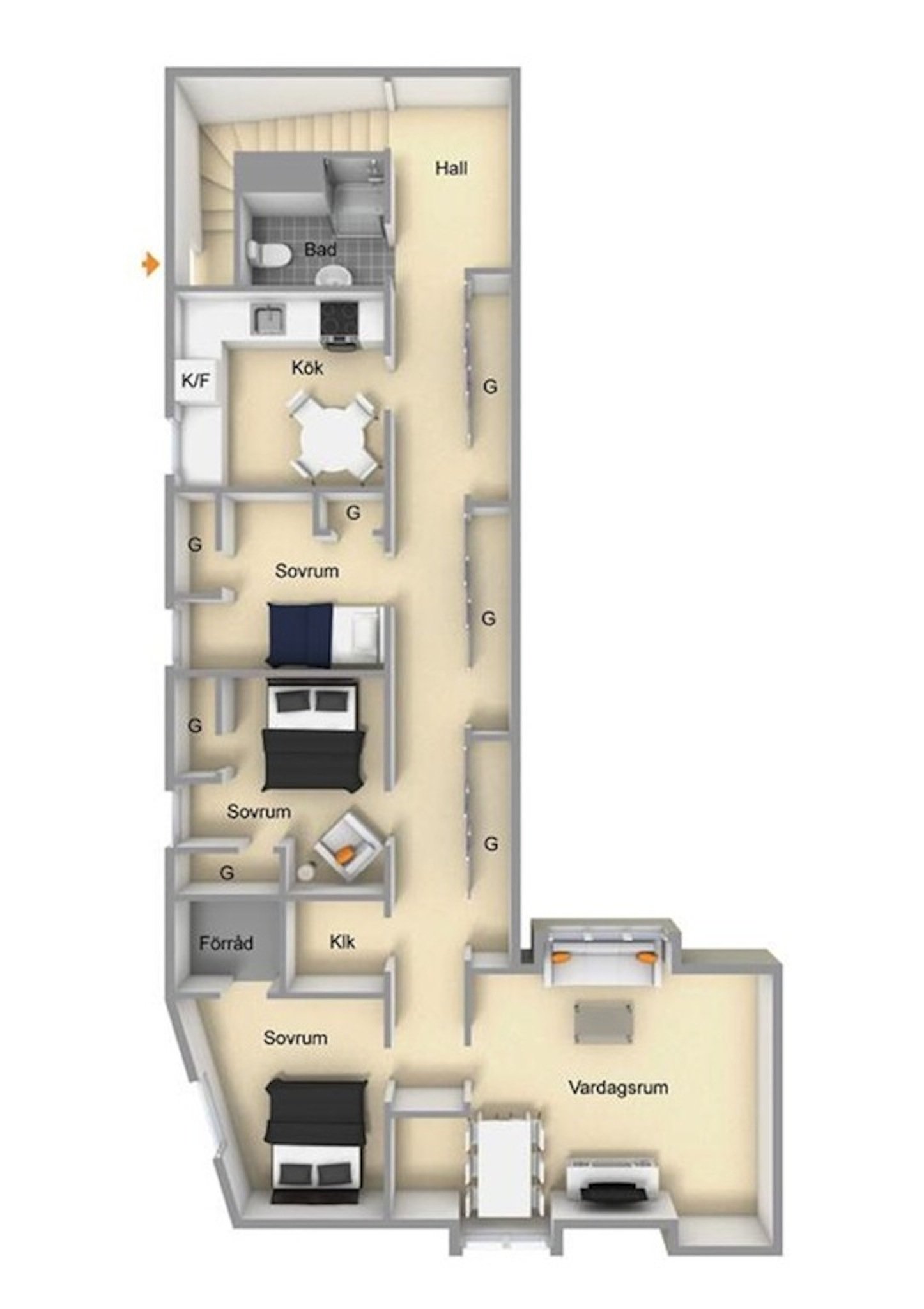 Lägenhet, 4 rooms, 100 sqm, Falsterbo – bild 6