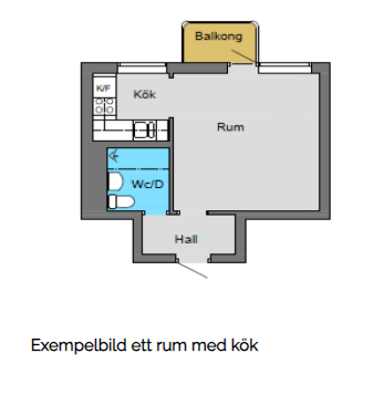 1 rok · 26 m² i Köping – bild 4