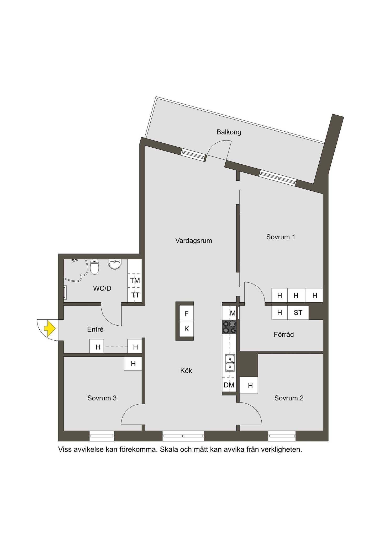 Lägenhet, 4 rooms, 93 sqm, Upplands Väsby – bild 3