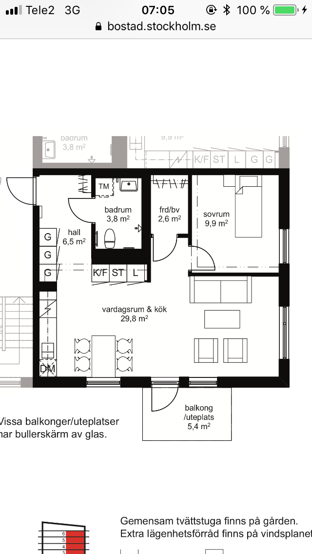 Lägenhet, 2 rooms, 55 sqm, Märsta – Märsta