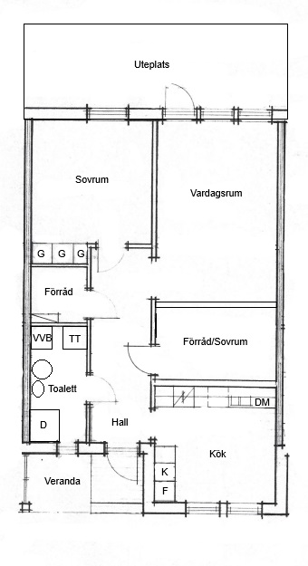 Lägenhet, 2 rooms, 74 sqm, Ödeshög – bild 16