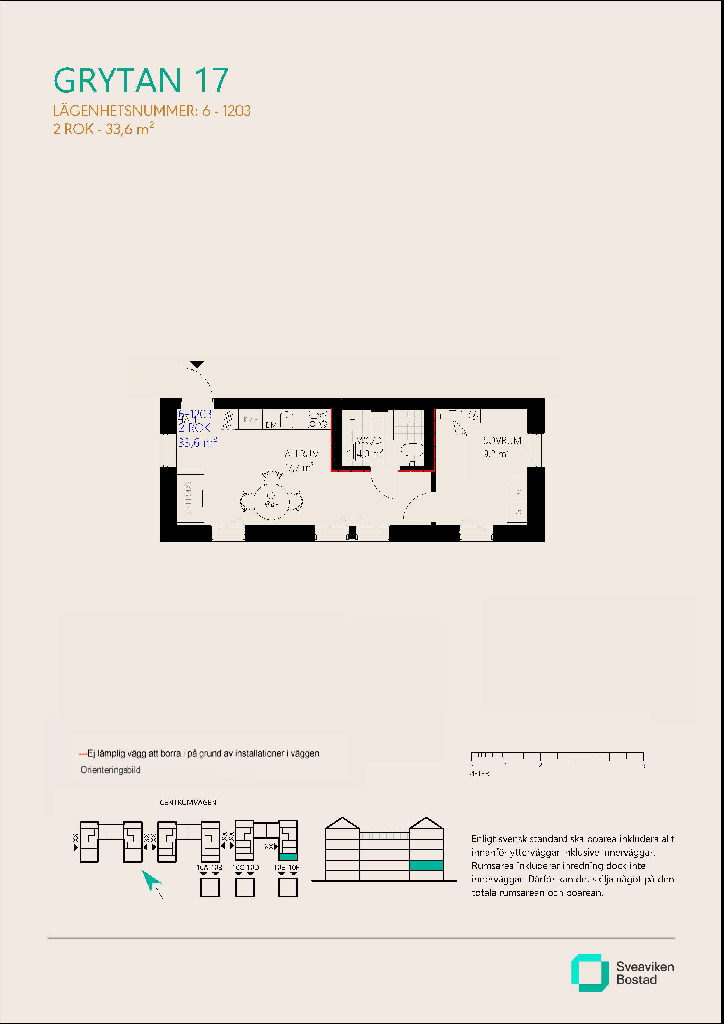 Lägenhet, 2 rooms, 33 sqm, Nykvarn – bild 5