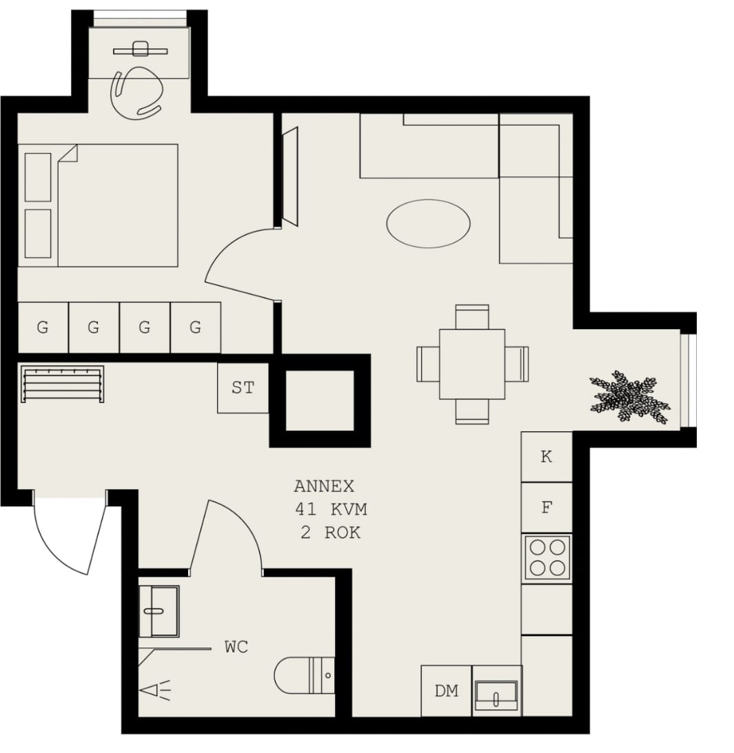 2 rok · 41 m² i Motala – bild 5