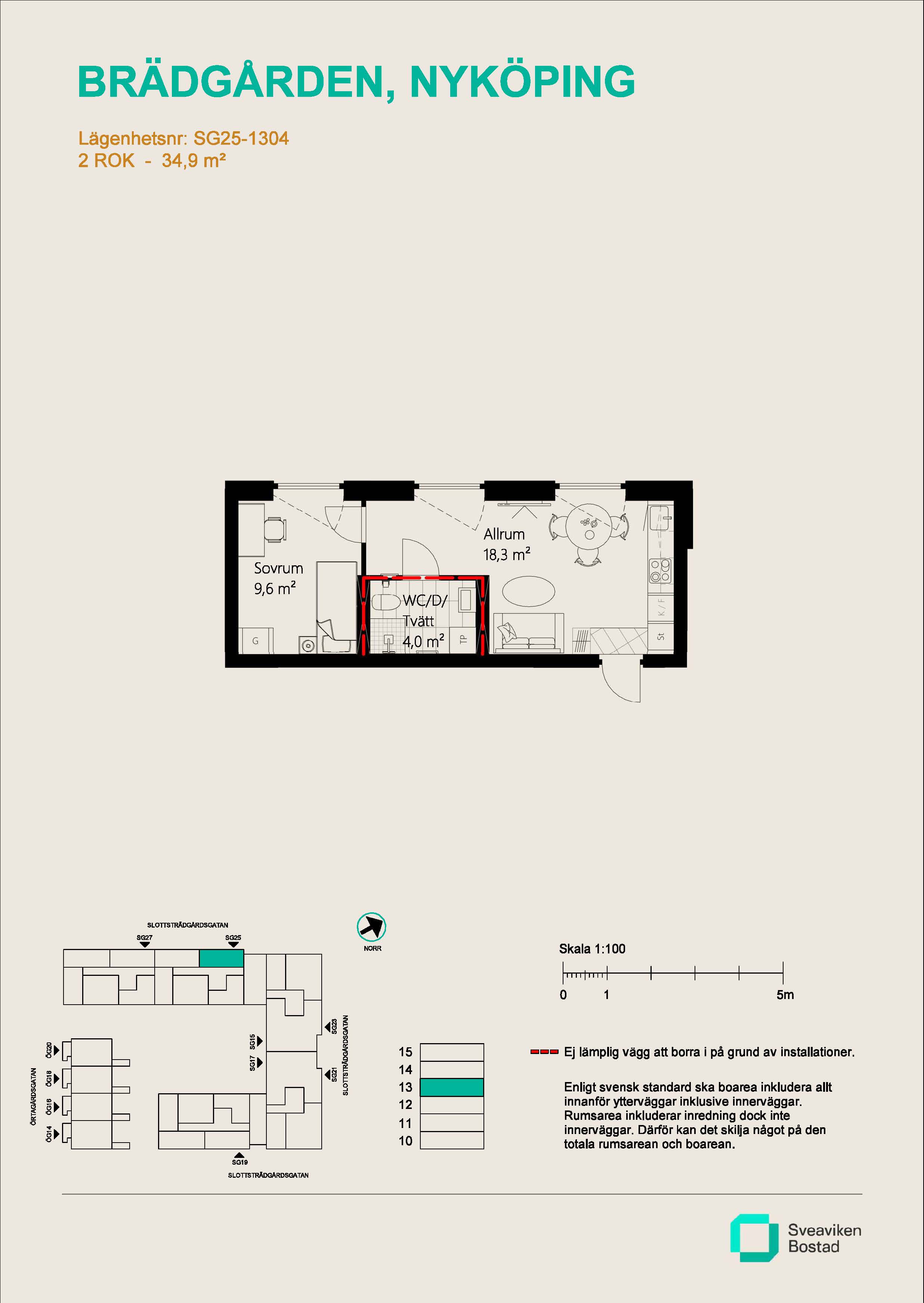 Lägenhet, 2 rooms, 34 sqm, Nyköping – bild 6
