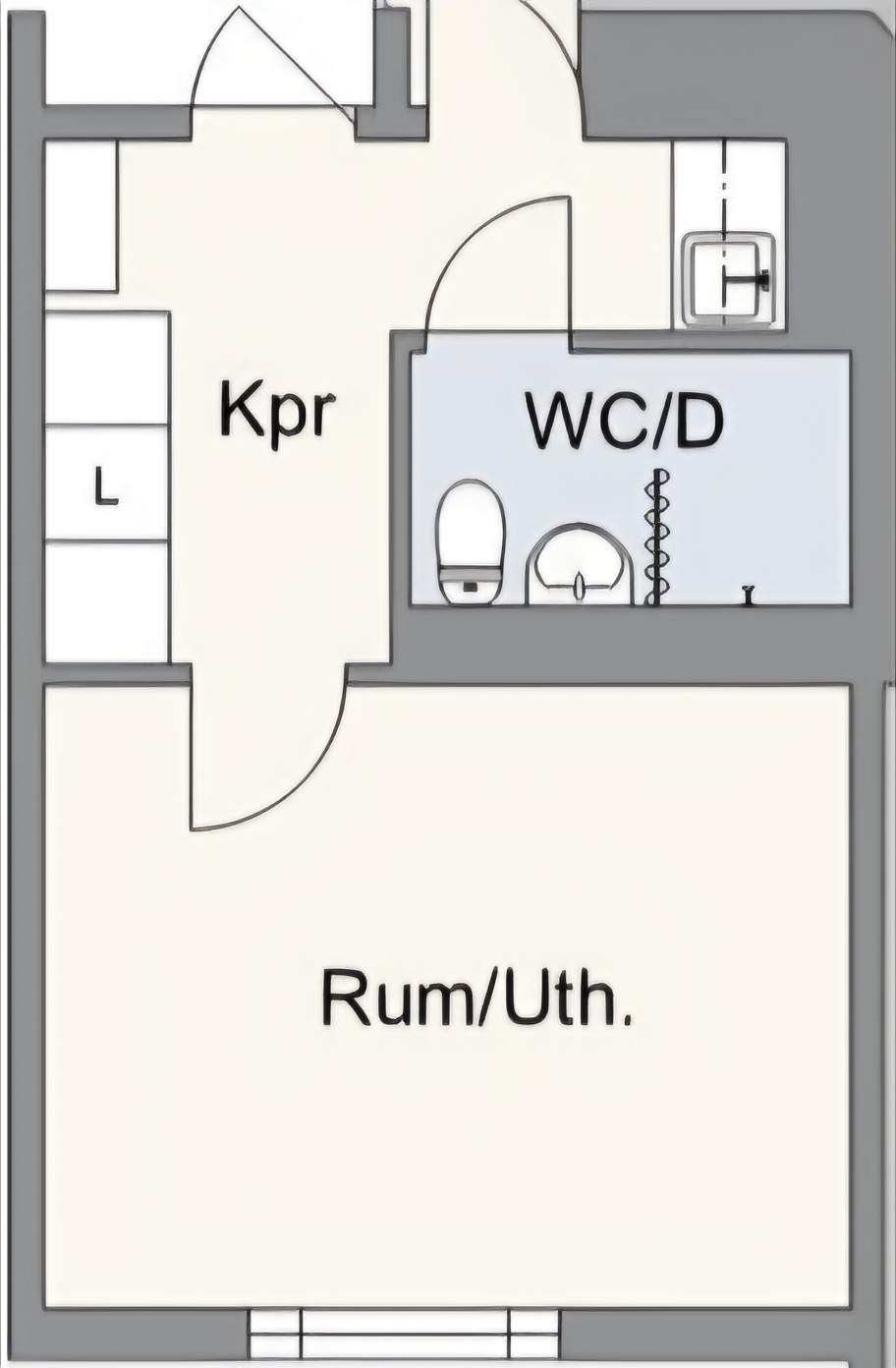 Lägenhet, 1 rooms, 24 sqm, Täby – bild 6