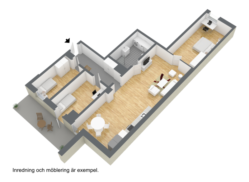 Lägenhet, 4 rooms, 94 sqm, Helsingborg – bild 2