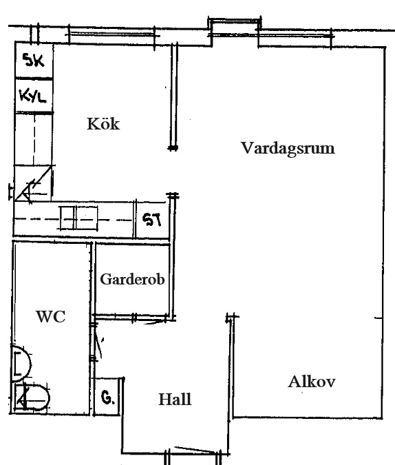 Lägenhet, 1 rooms, 38 sqm, Katrineholm – bild 7
