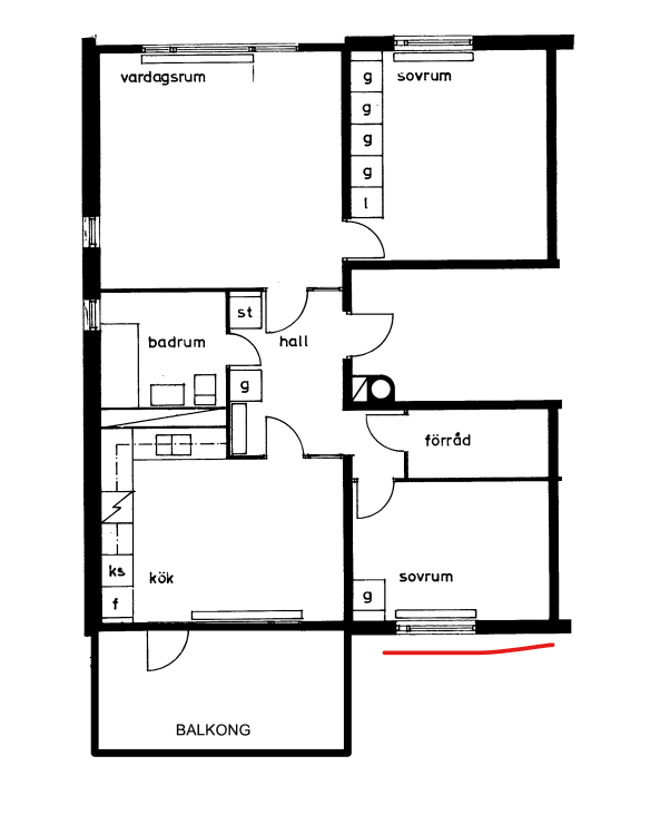 Lägenhet, 3 rooms, 10 sqm, Angered – Angered
