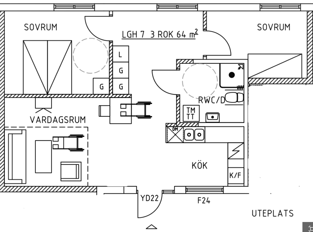 Lägenhet, 3 rooms, 65 sqm, Mörrum – bild 6