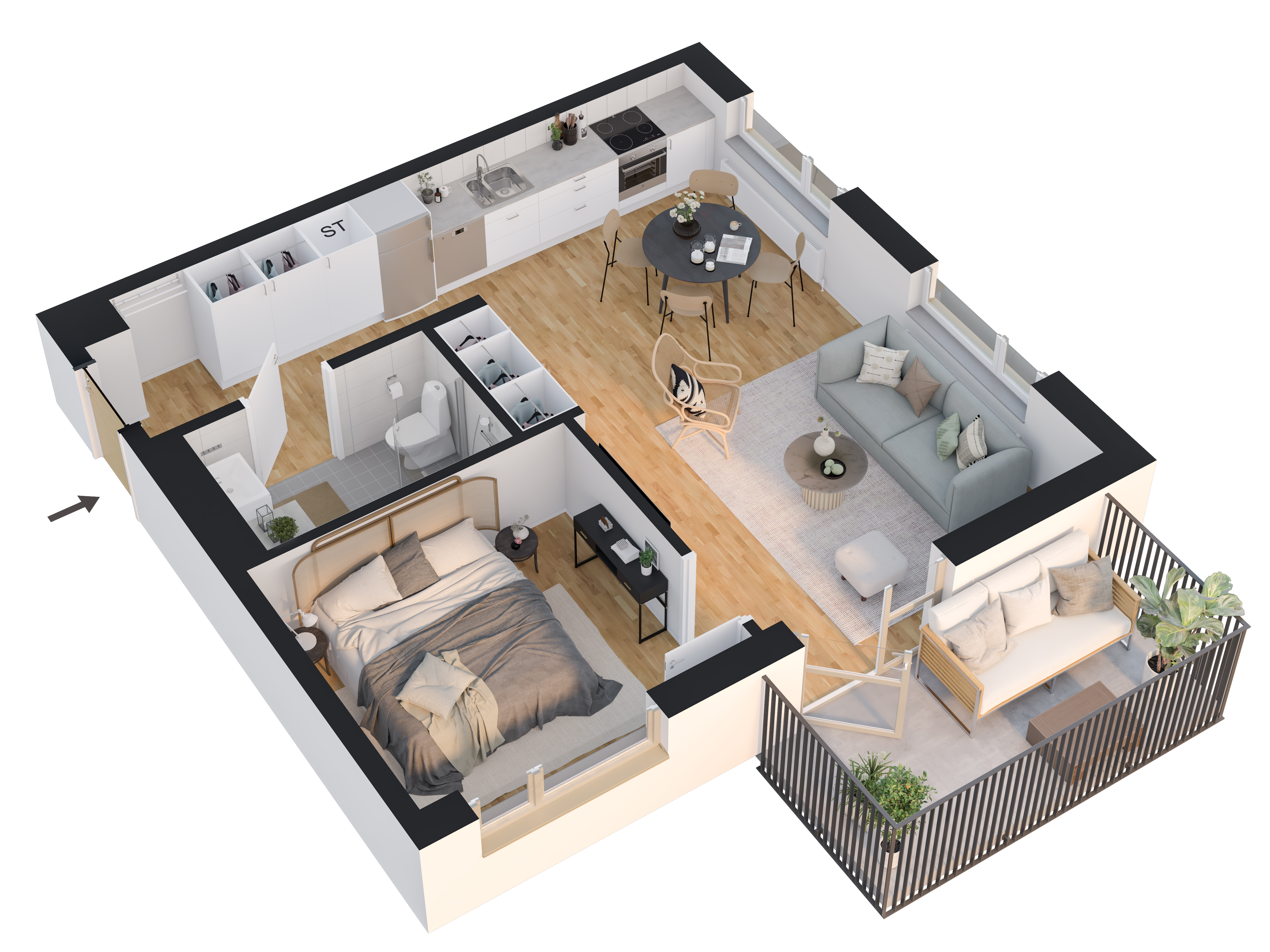 Lägenhet, 2 rooms, 47 sqm, Västerås – bild 13