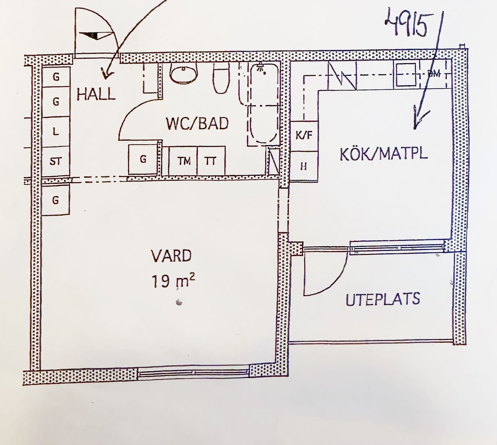 1 rok · 45 m² i Sollentuna – bild 16