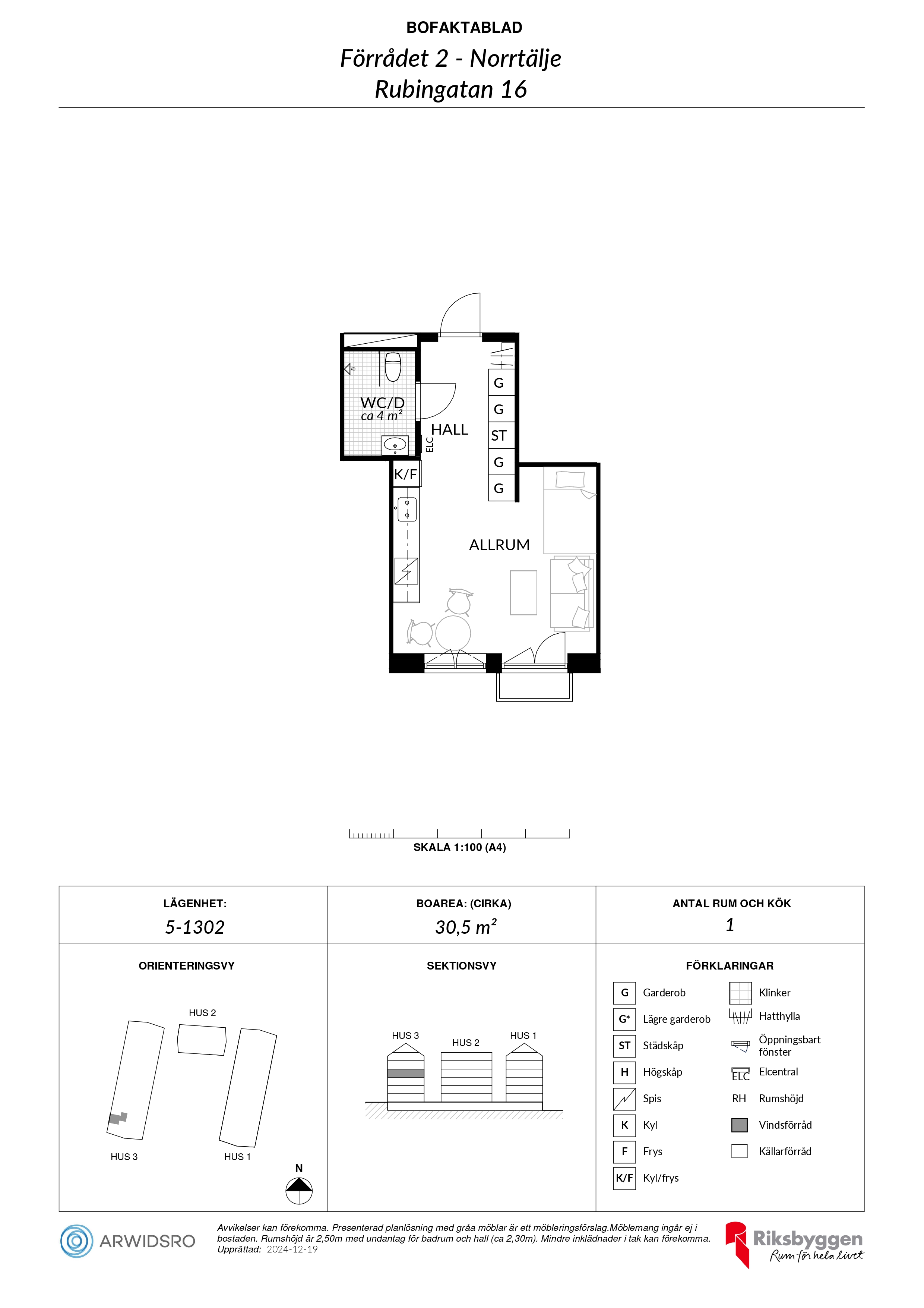 Lägenhet, 1 rooms, 30 sqm, Norrtälje – bild 10