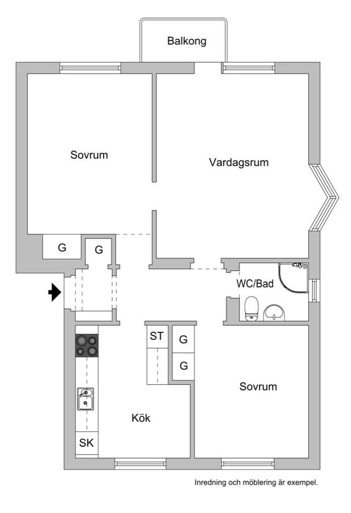 3 rok · 71 m² i Halmstad – bild 2