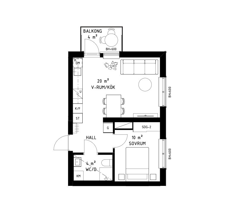Lägenhet, 2 rooms, 41 sqm, Danderyd – bild 11