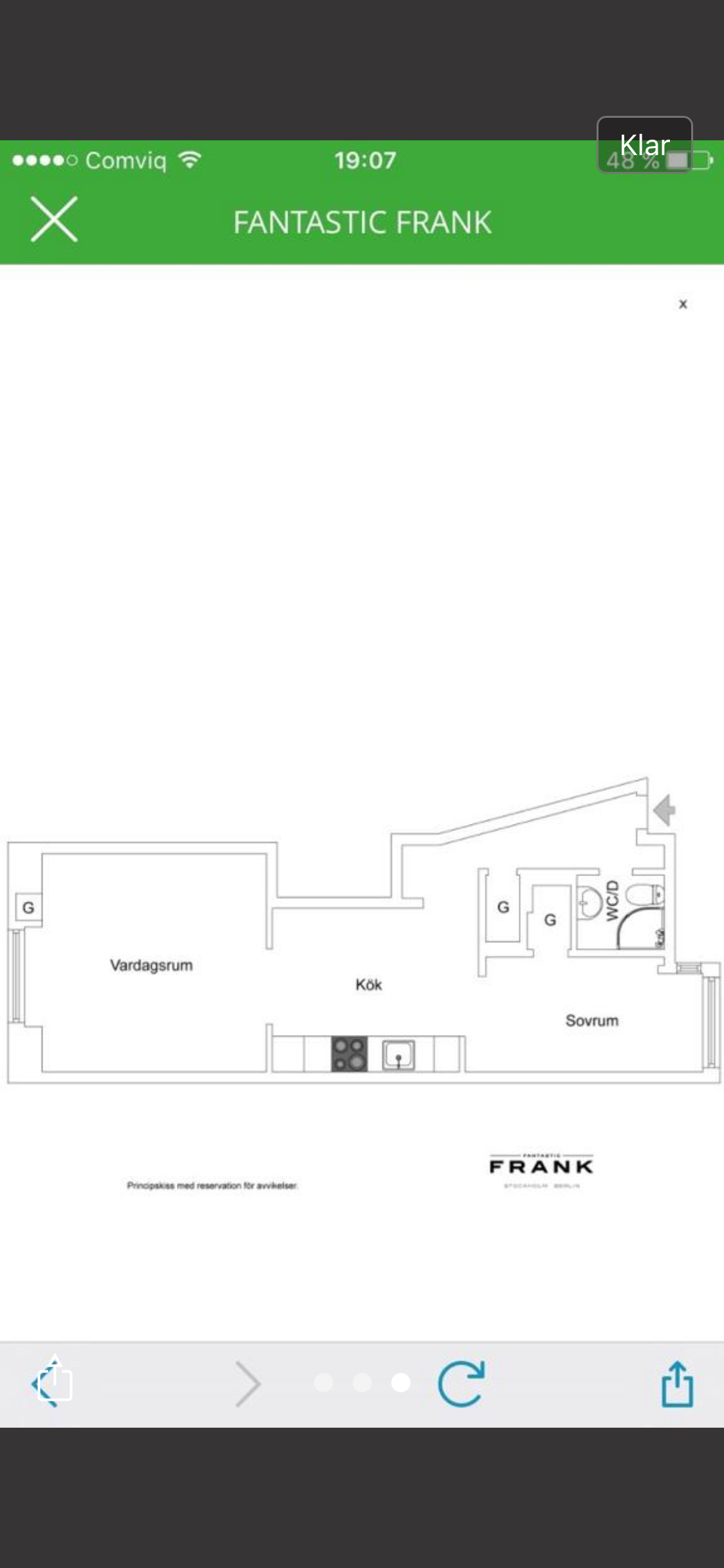 Lägenhet, 2 rooms, 48 sqm, Stockholm
