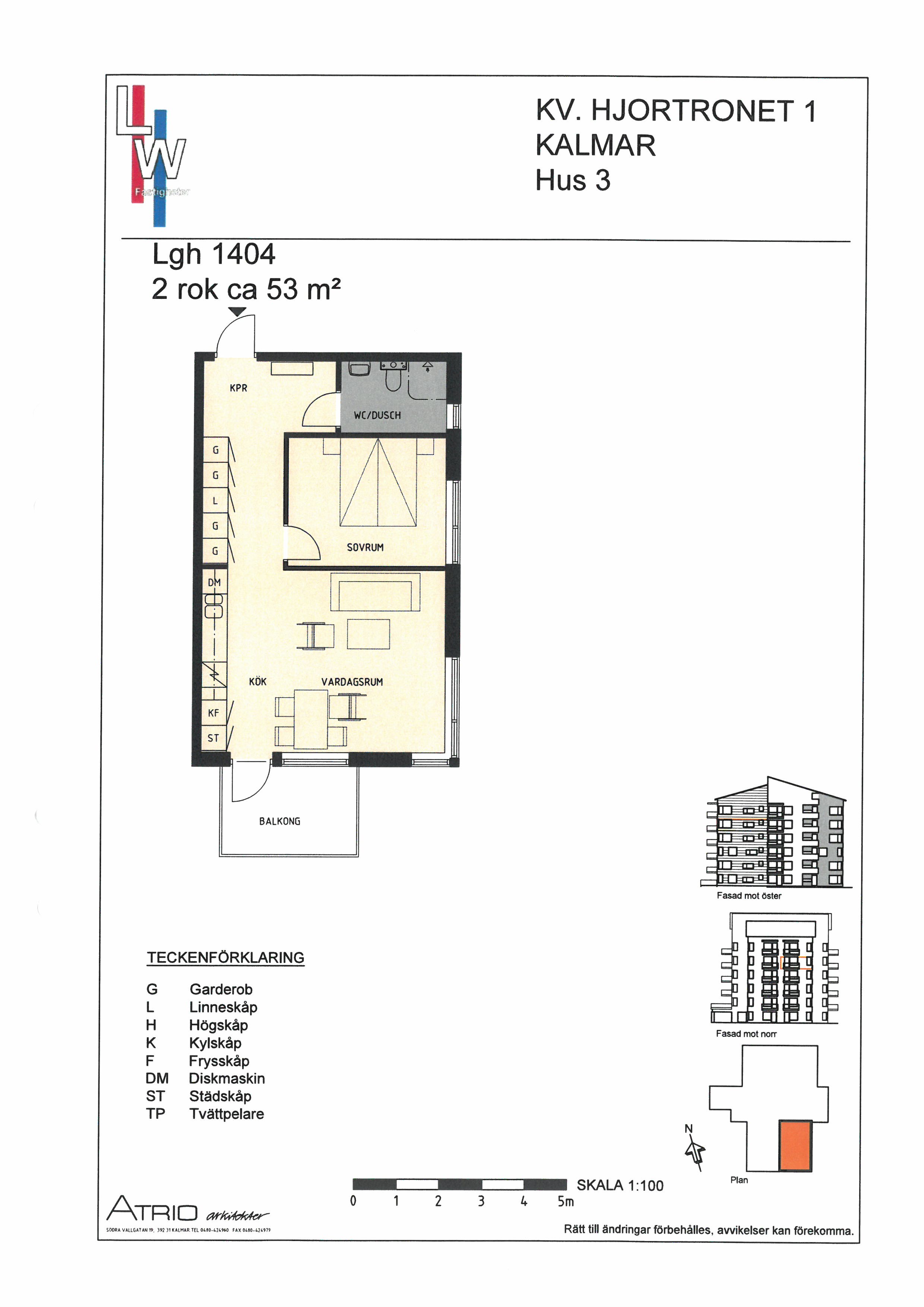 Lägenhet, 2 rooms, 53 sqm, Kalmar – bild 4