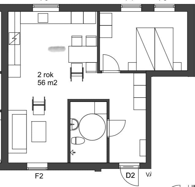 Lägenhet, 2 rooms, 56 sqm, Järna