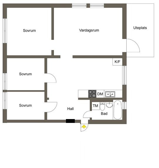 4 rok · 80 m² i Kista – bild 4