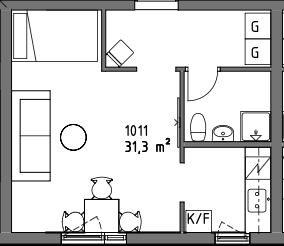 Lägenhet, 1 rooms, 31 sqm, Grums – bild 14