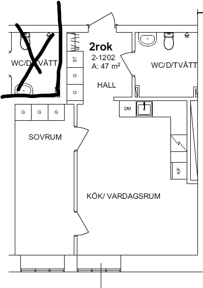 2 rok · 49 m² i Gävle – bild 13