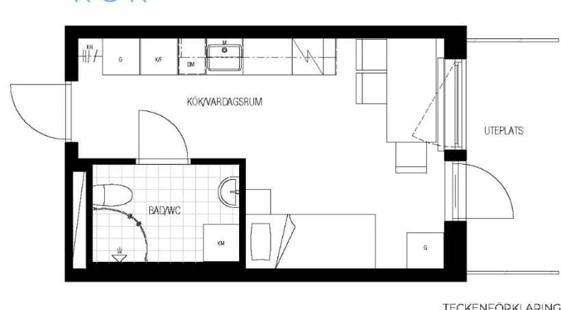 Lägenhet, 1 rooms, 22 sqm, Saltsjö-boo – Saltsjö-boo