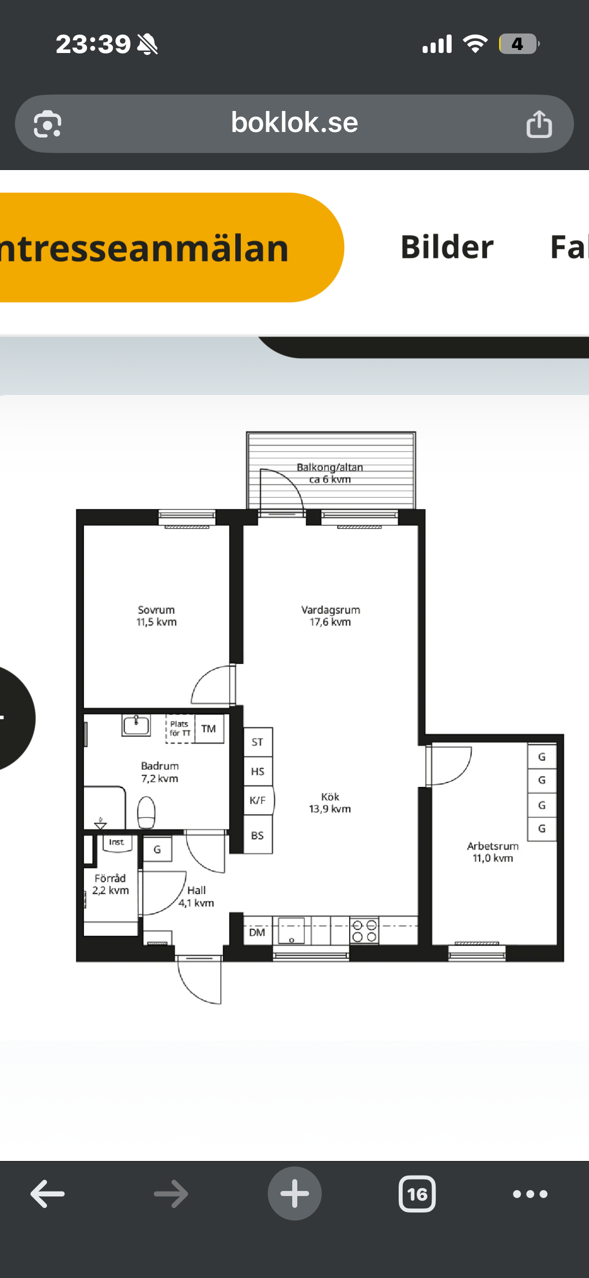 1 rok · 15 m² i Umeå – Umeå