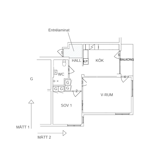 Lägenhet, 2 rooms, 60 sqm, Borlänge – bild 5