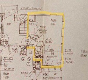 Lägenhet, 1 rooms, 38 sqm, Skene – bild 2