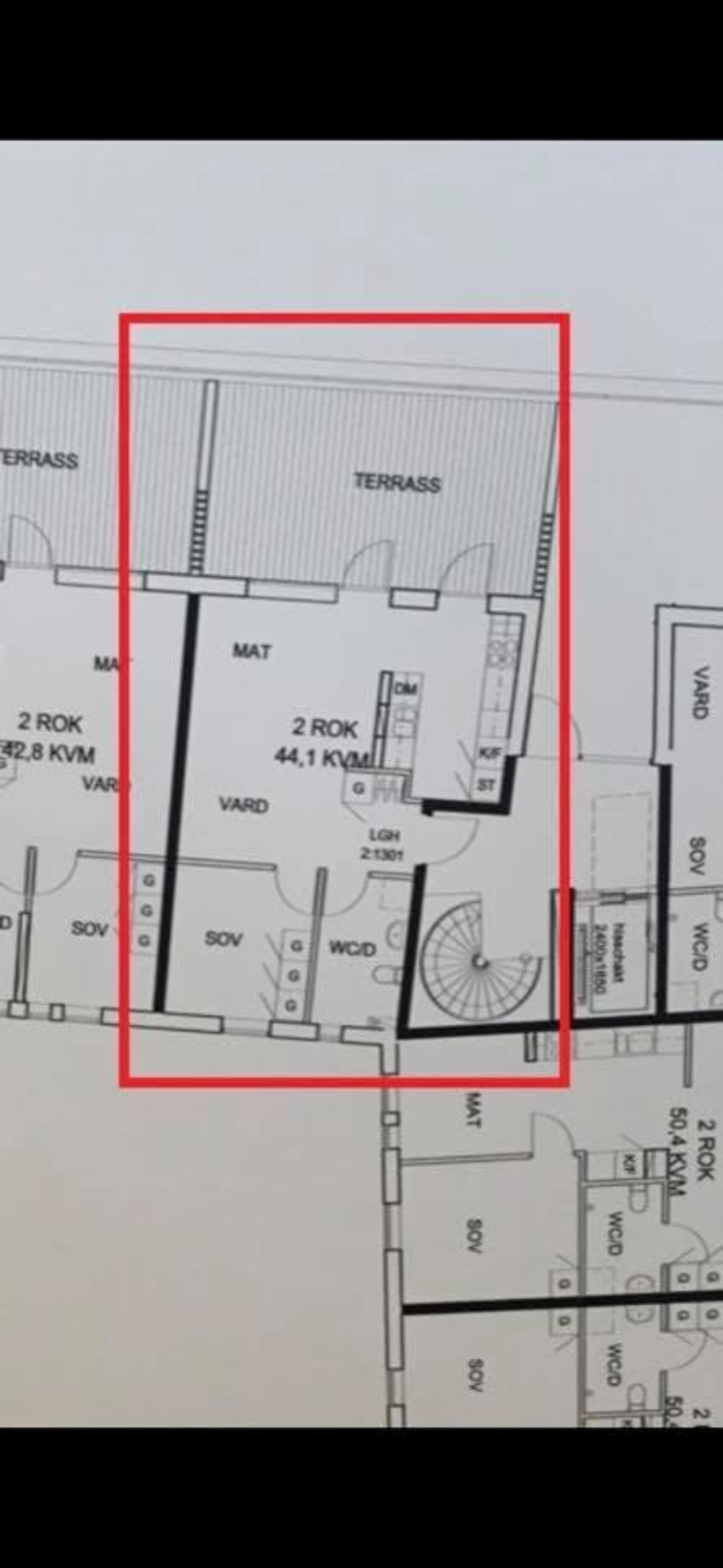 Lägenhet, 2 rooms, 44 sqm, Bro – bild 2