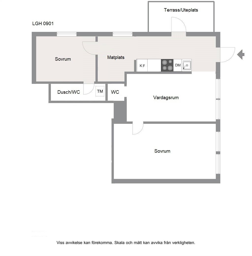 Lägenhet, 3 rooms, 75 sqm, Kungsör