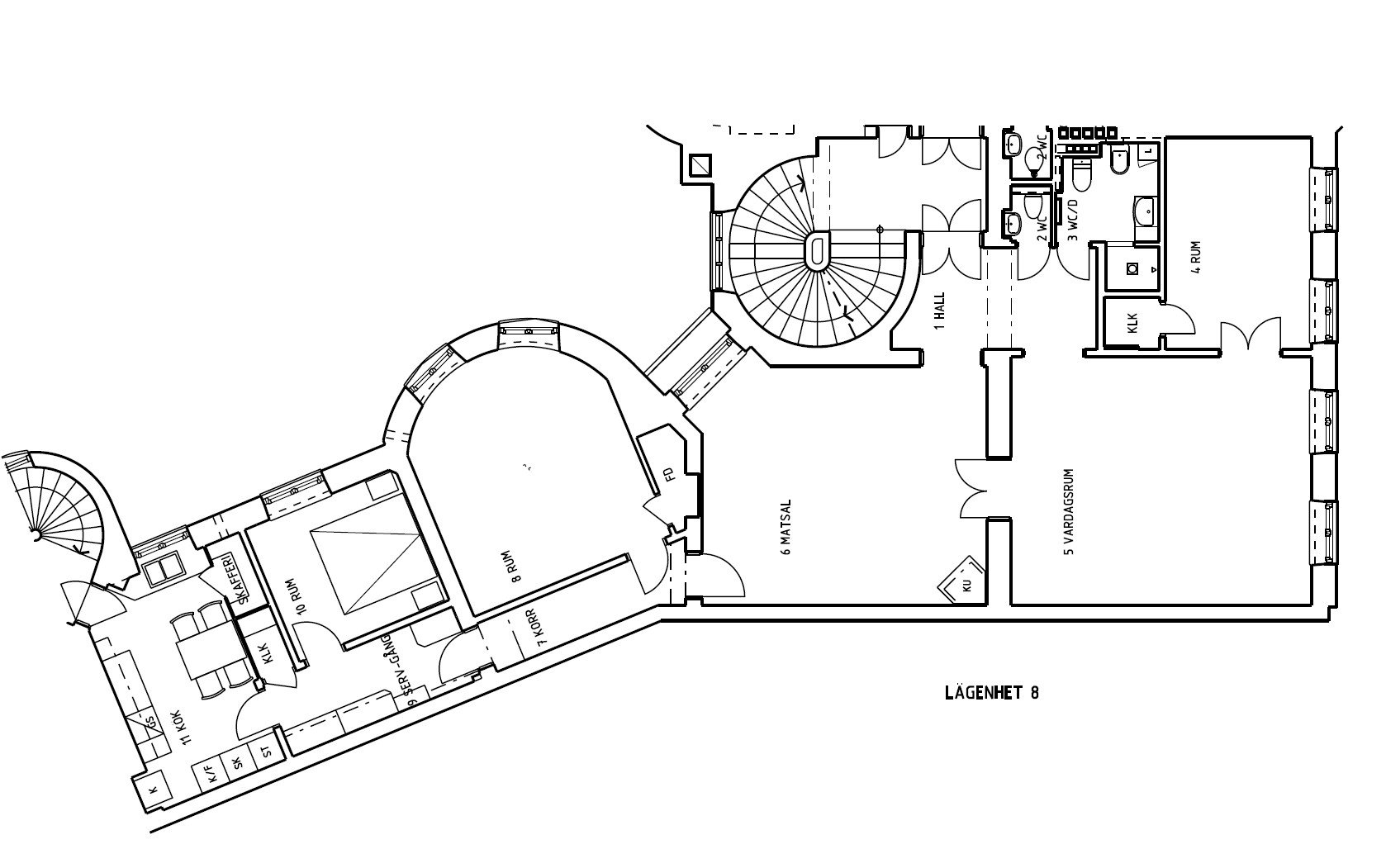 Lägenhet, 5 rooms, 150 sqm, Stockholm – bild 2