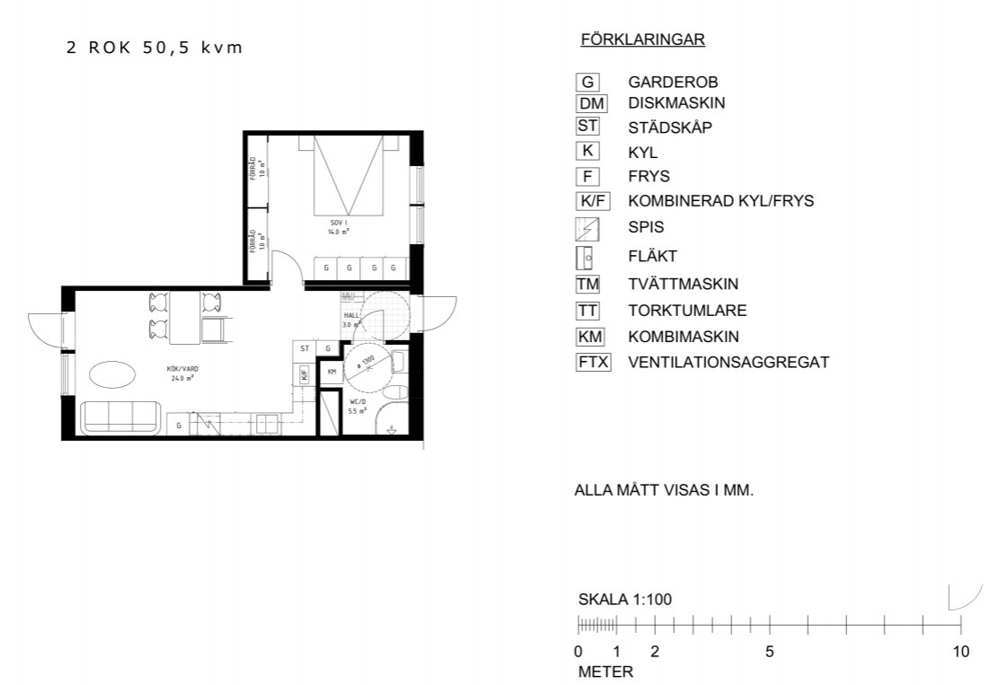 Lägenhet, 2 rooms, 50 sqm, Alvesta – bild 15