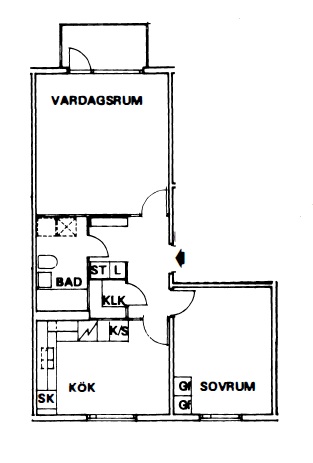 Lägenhet, 2 rooms, 61 sqm, Södertälje – bild 4