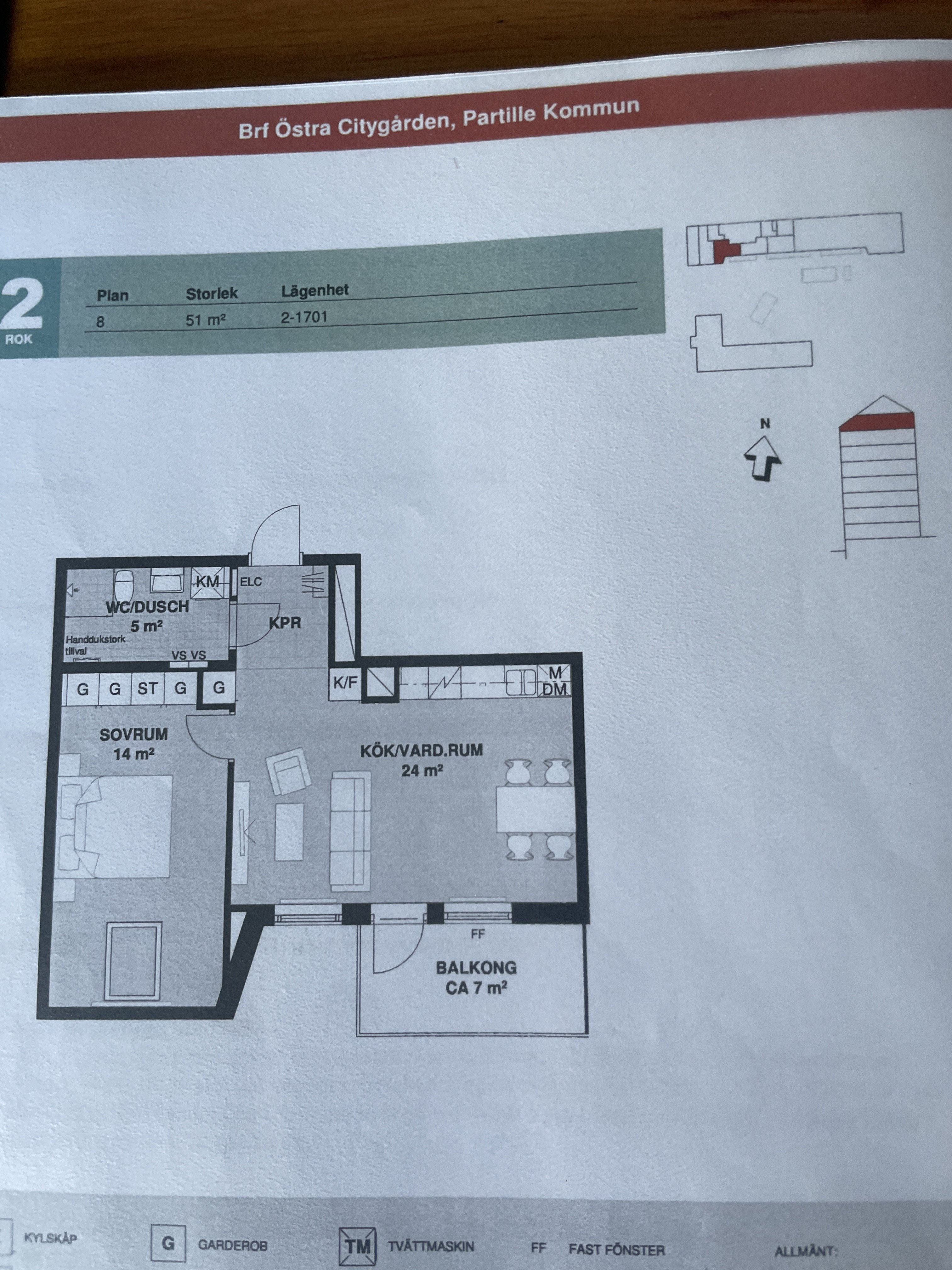 Lägenhet, 2 rooms, 51 sqm, Partille – Partille