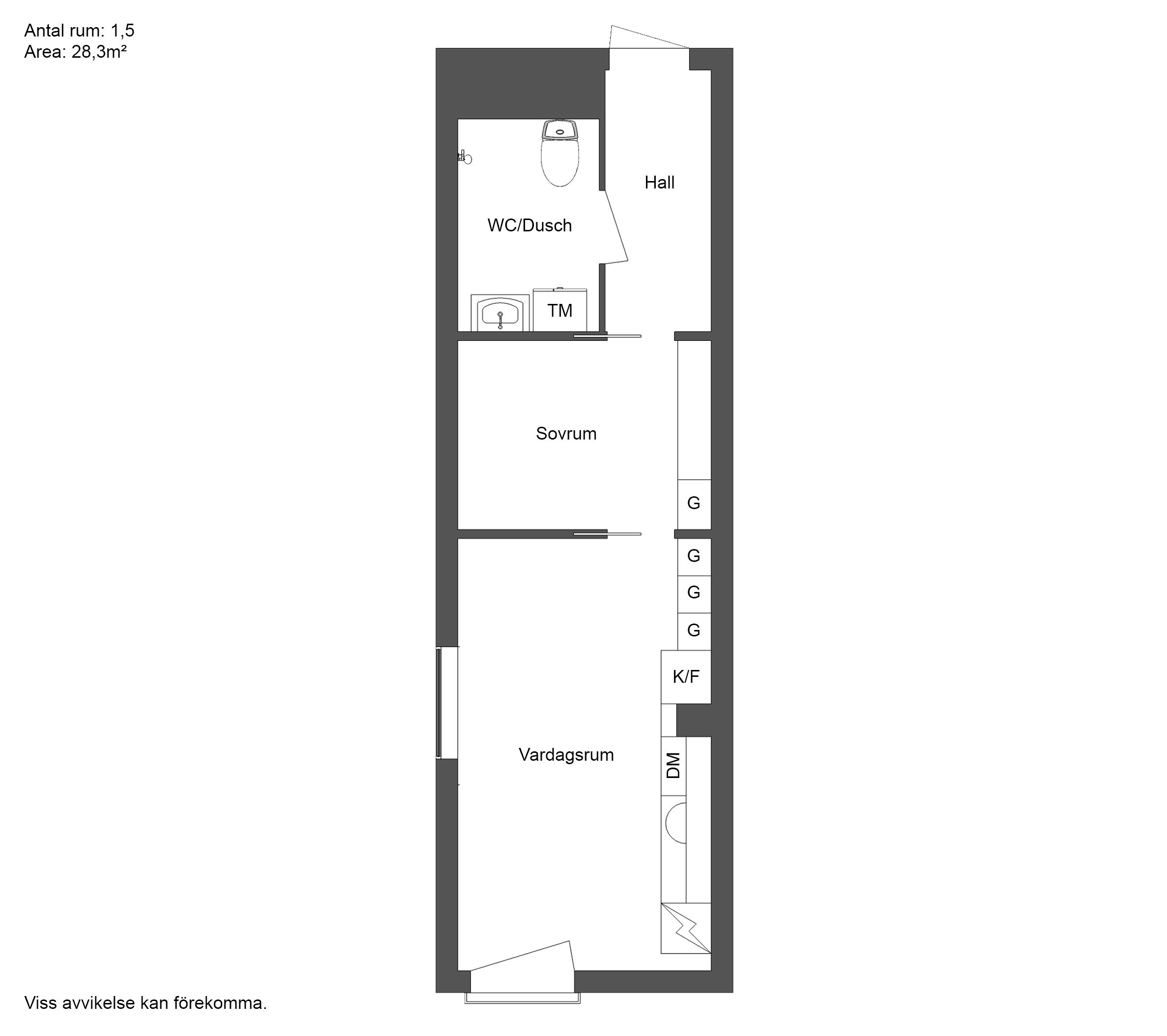 Lägenhet, 1 rooms, 28 sqm, Karlstad – bild 5