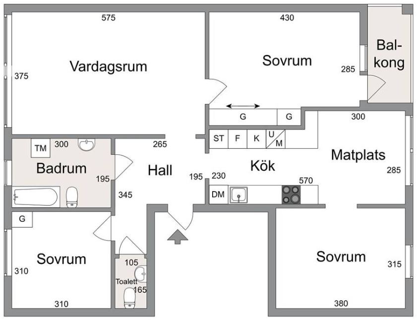 Lägenhet, 4 rooms, 90 sqm, Linköping – bild 2