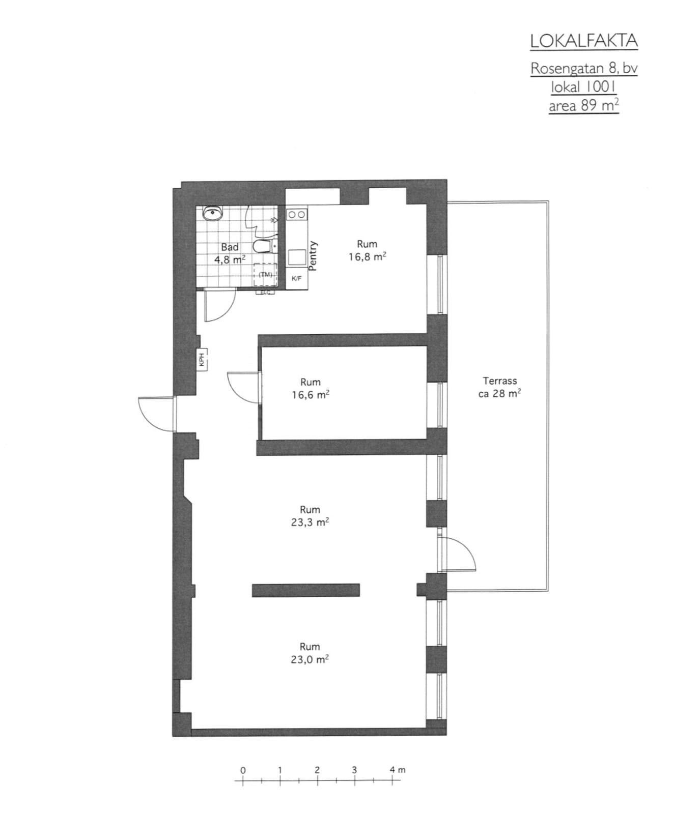 Lägenhet, 4 rooms, 89 sqm, Sundbyberg