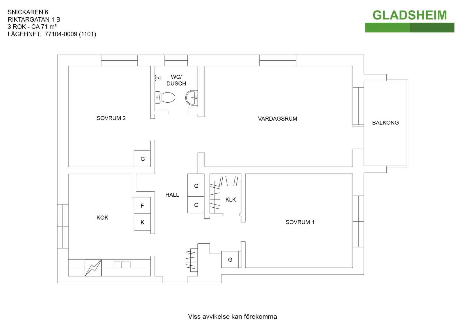 3 rok · 71 m² i Torshälla – bild 15