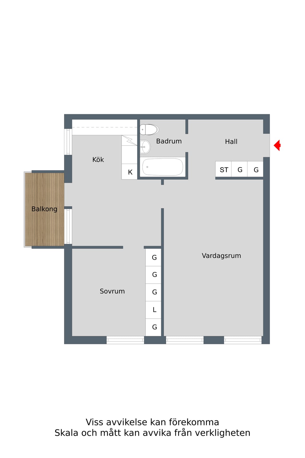 2 rok · 56 m² i Finspång – bild 7