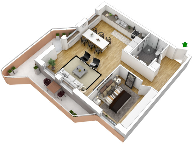 2 rok · 69 m² i Halmstad – bild 2