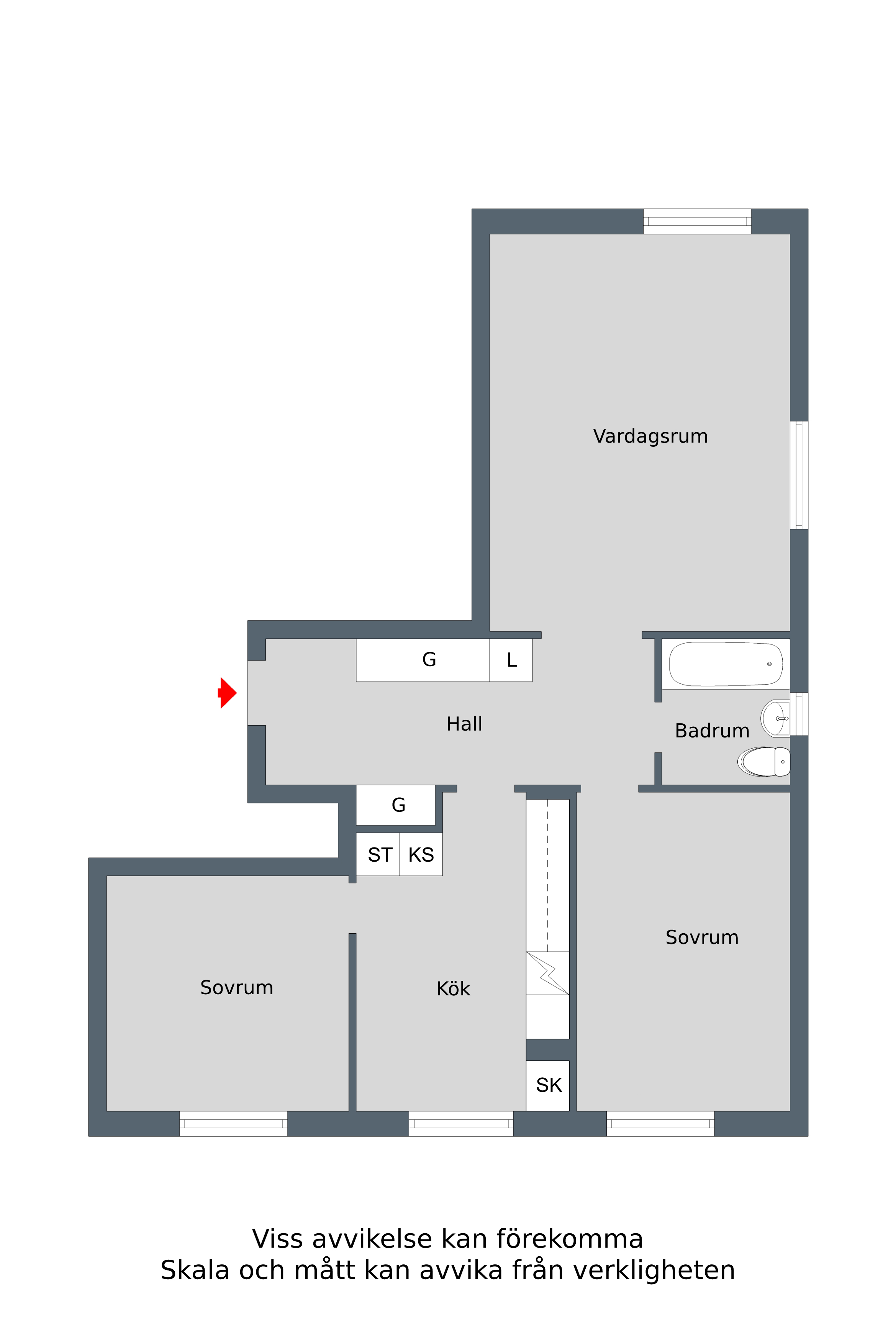 Lägenhet, 3 rooms, 71 sqm, Finspång – bild 6