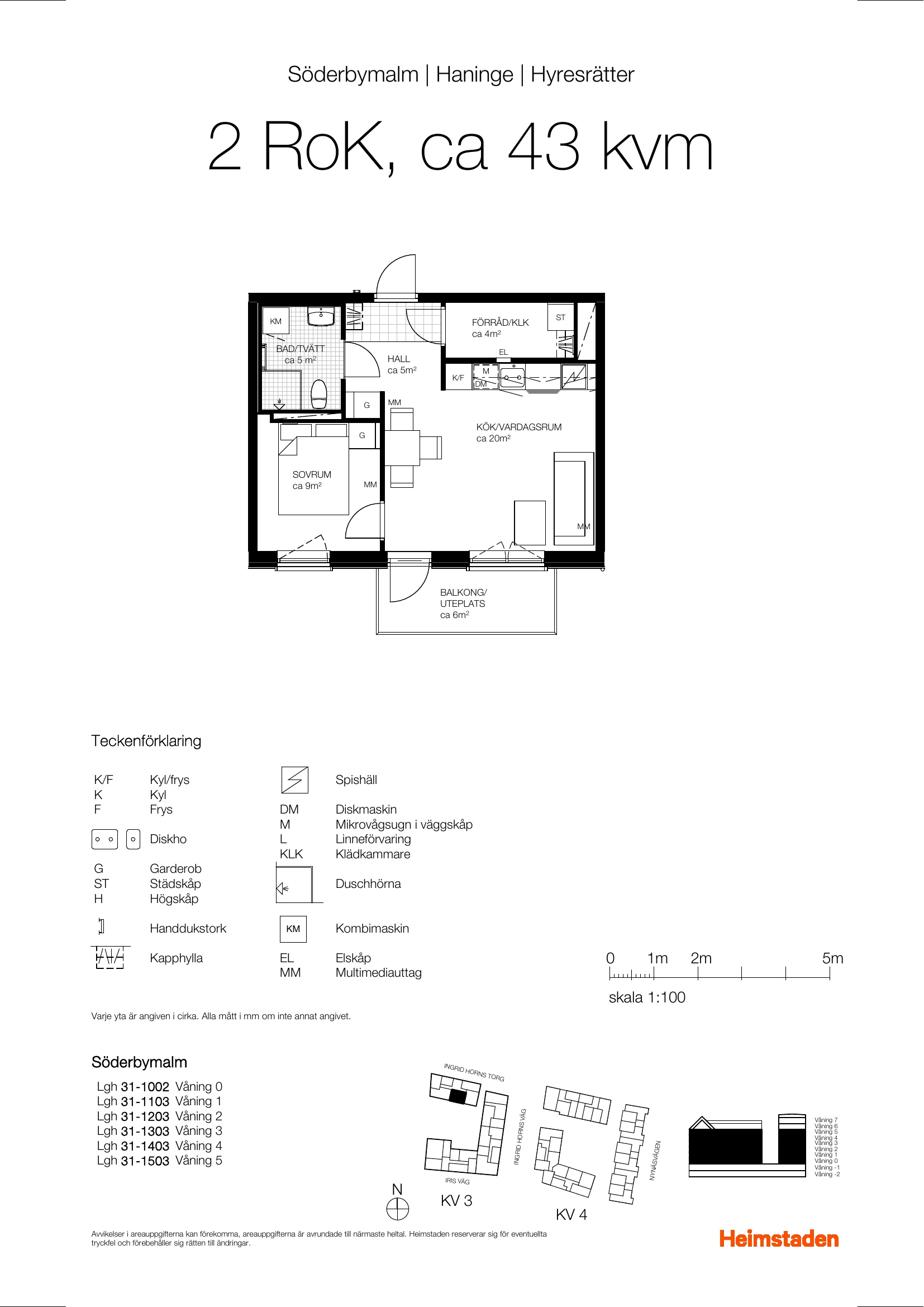 Lägenhet, 2 rooms, 42 sqm, Handen – bild 6