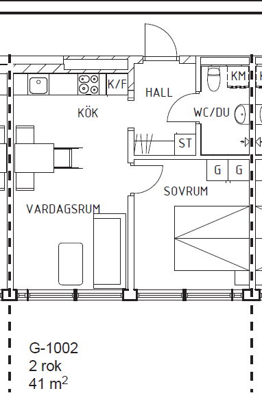 2 rok · 41 m² i Nynäshamn – bild 13