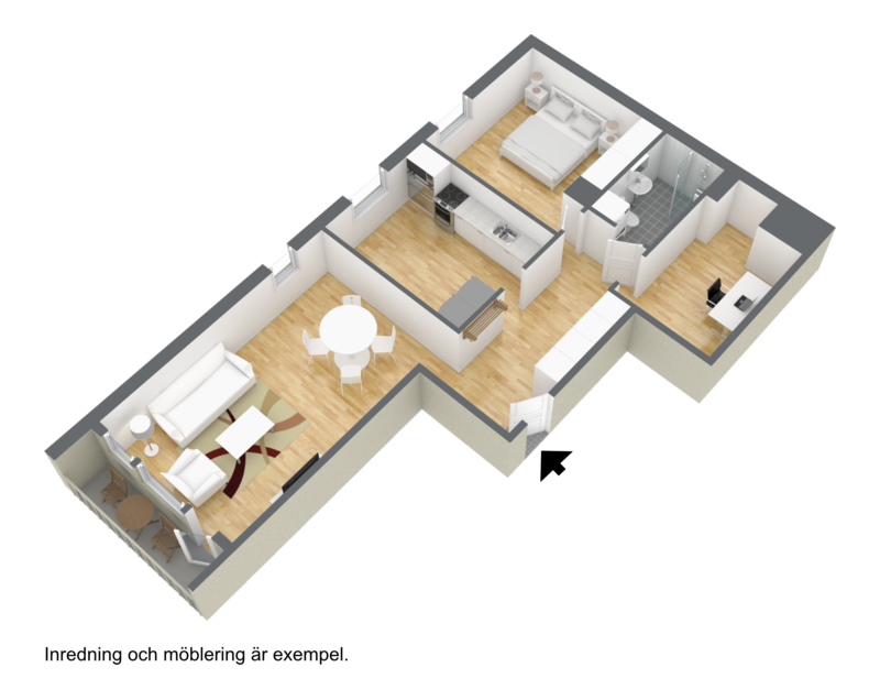 Lägenhet, 2 rooms, 67 sqm, Helsingborg – bild 2