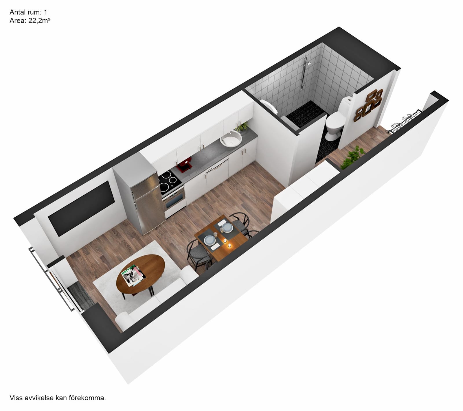 1 rok · 22 m² i Karlstad – Karlstad