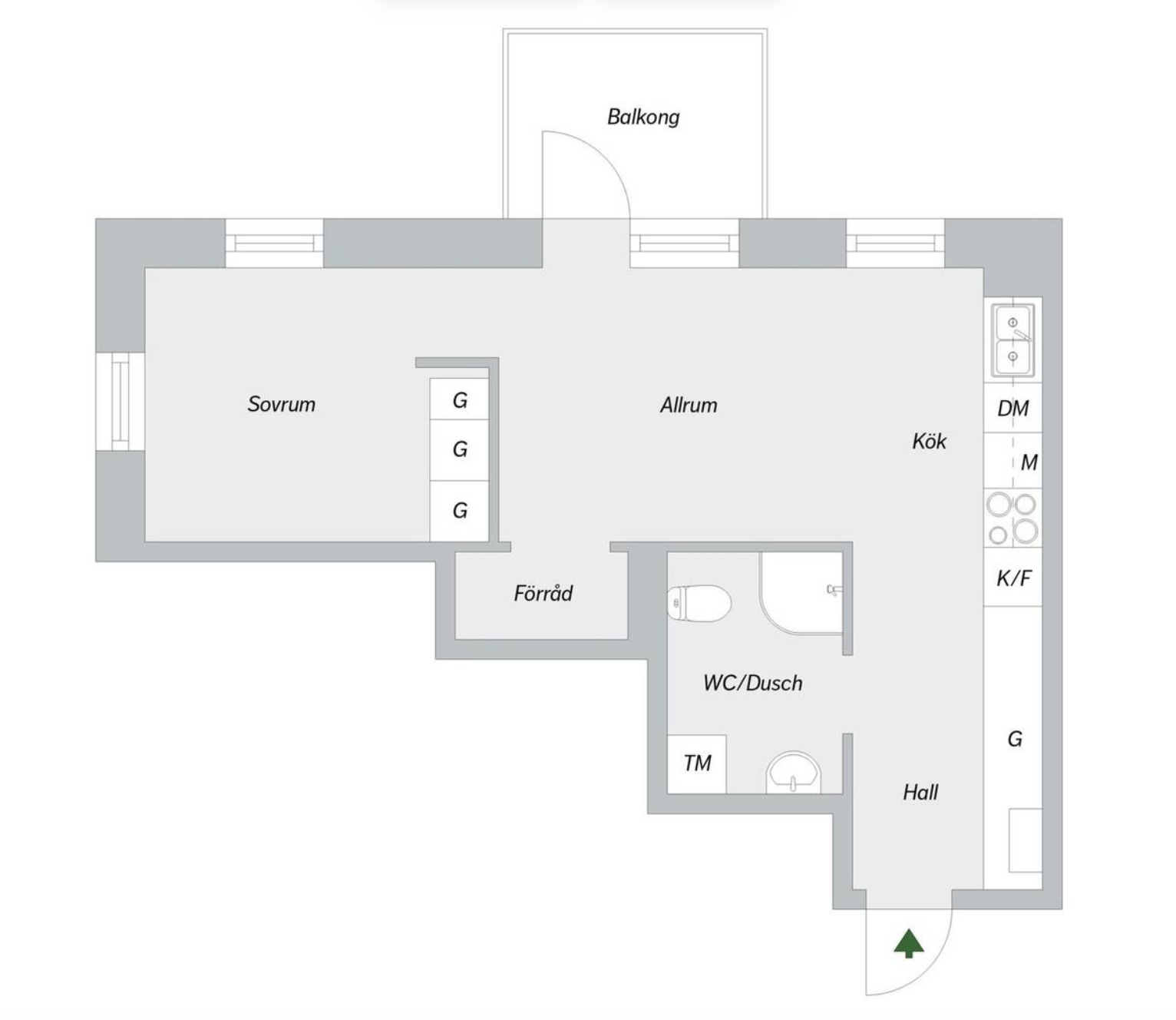 Lägenhet, 2 rooms, 36 sqm, Norsborg – bild 10