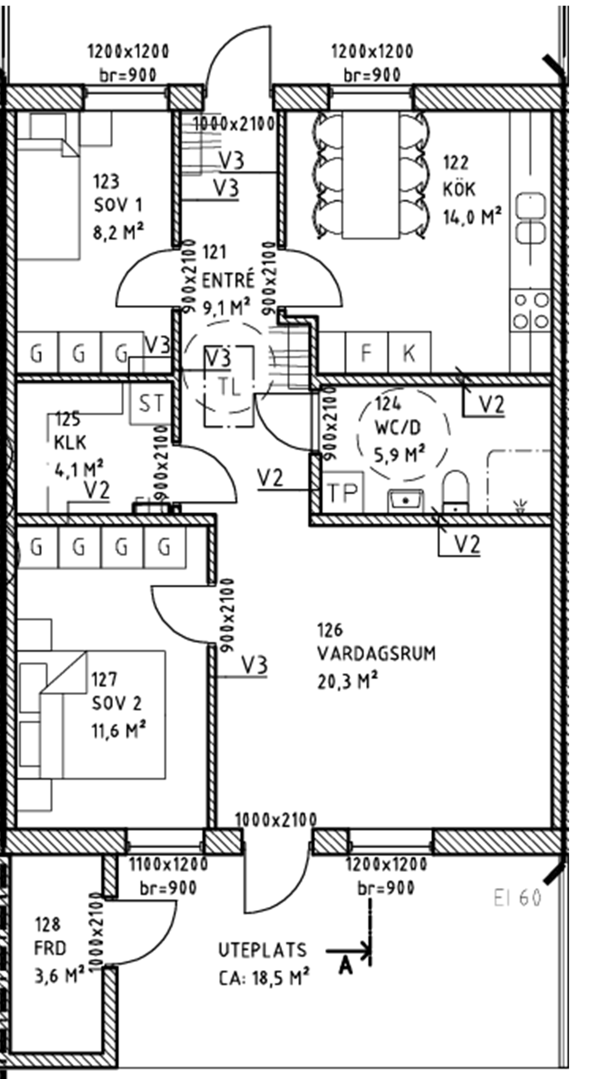 Lägenhet, 3 rooms, 77 sqm, Mantorp – bild 10