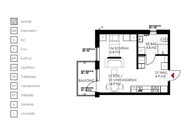 1 rok · 32 m² i Kalmar – bild 7